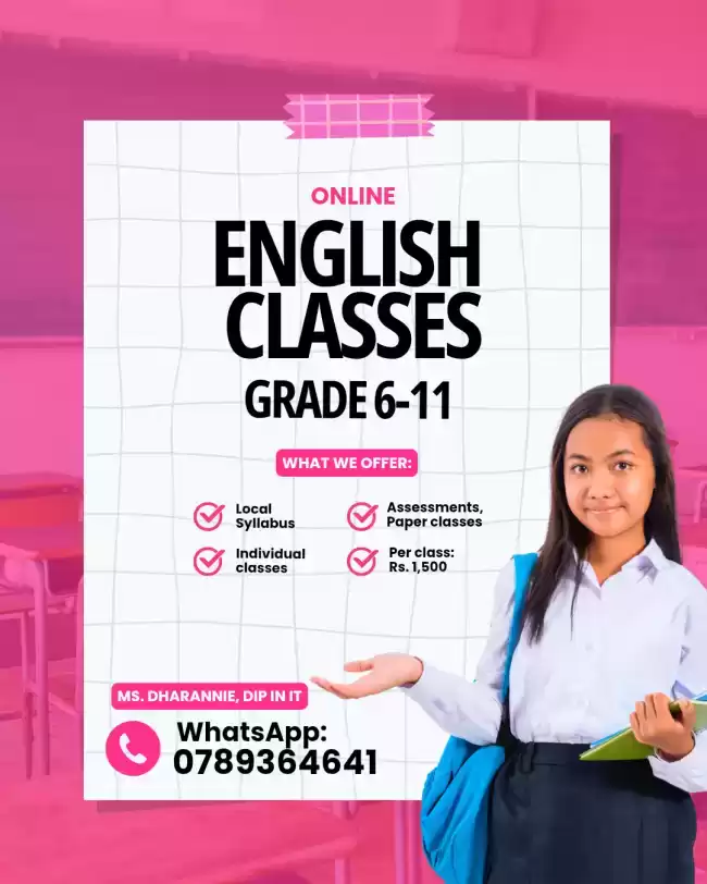 ONLINE ENGLISH CLASSES GRADE 6-11