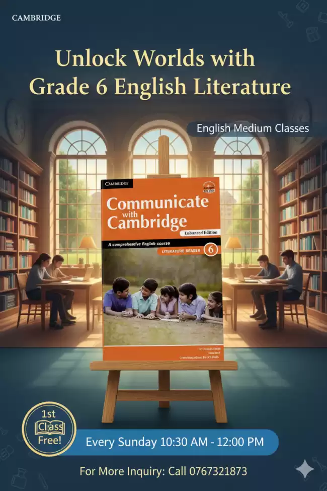 ONLINE ENGLISH LITERATURE CLASS - GR 6