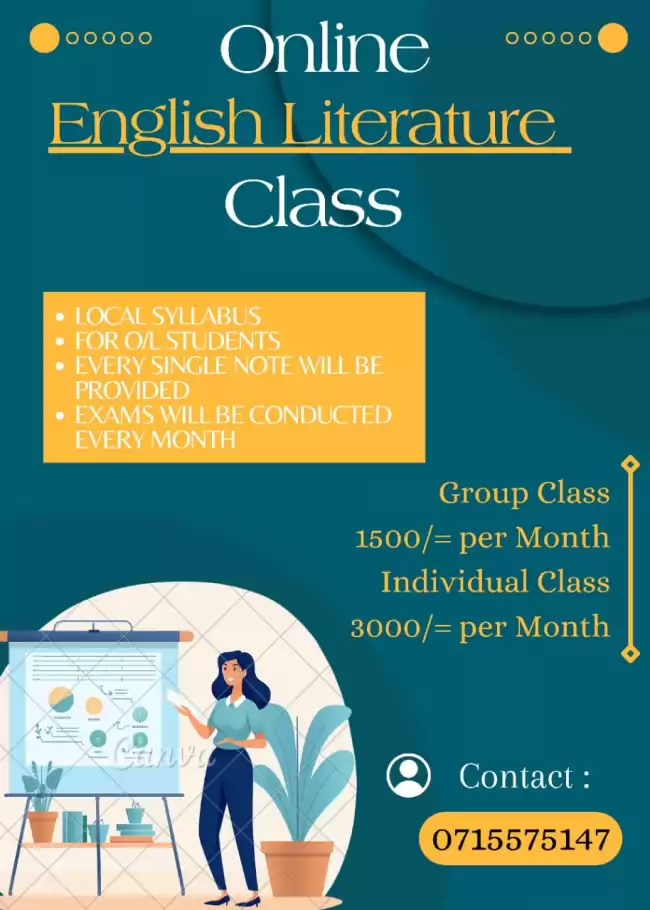 Online English Literature classes for Grade 10 &11