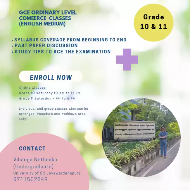 Online English Medium Commerce Classes