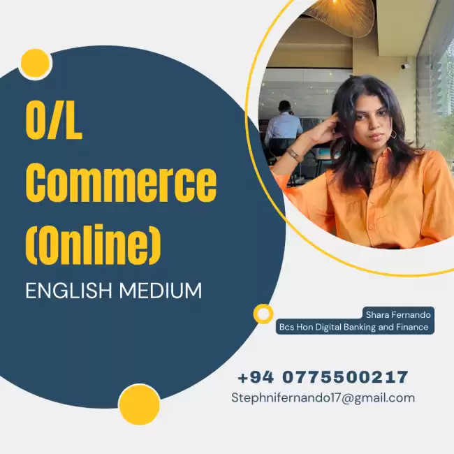 Online English Medium O/L Commerce Class (Individual)