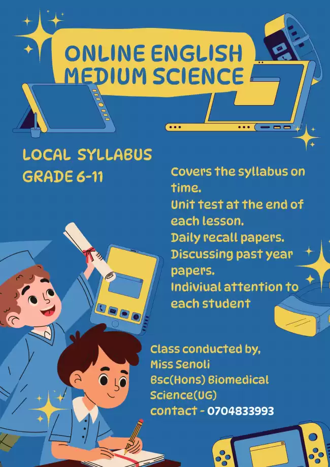 ONLINE ENGLISH MEDIUM SCIENCE CLASS