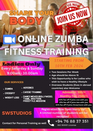 Online Fitness Training Zumba Classes