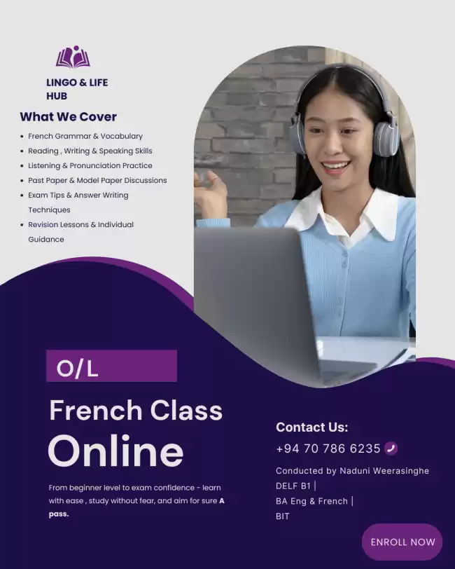 Online French Classes for Grade 10,11 Students