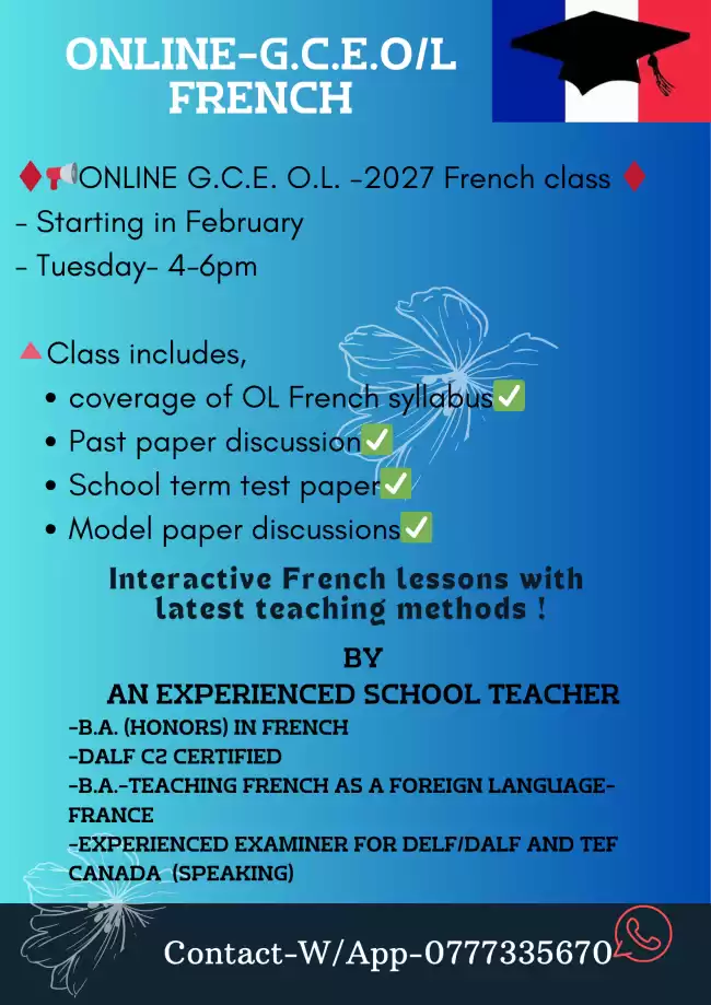 ONLINE -GCE OL French-2027