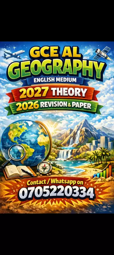 Online Geography Classes English Medium Advanced Level
