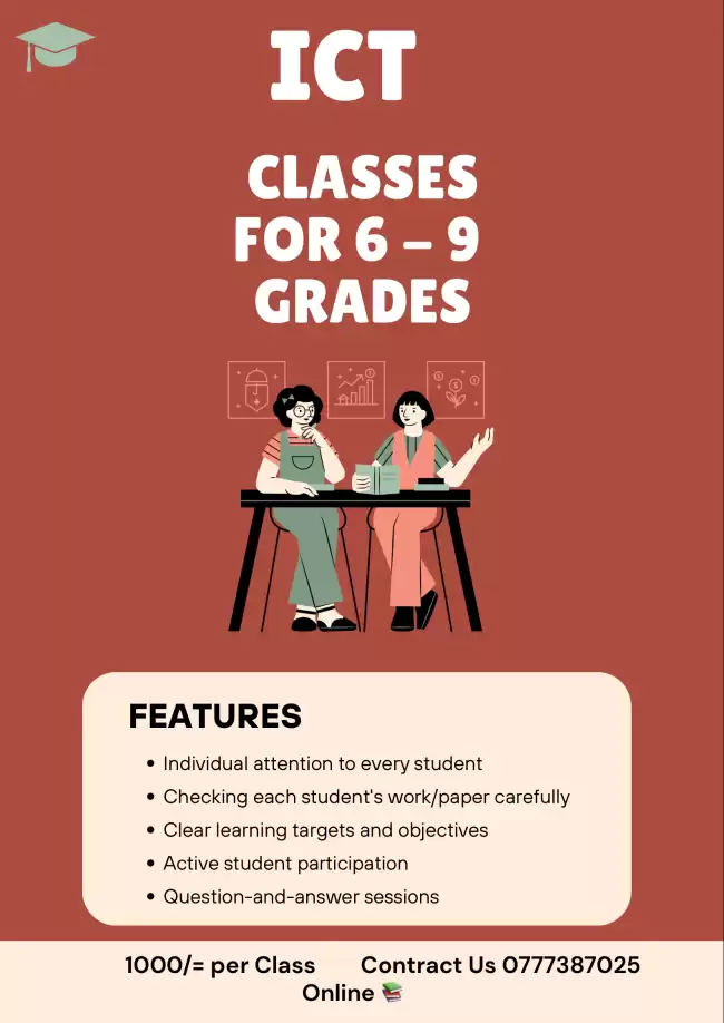 Online ICT Class for Grade 6 to 9