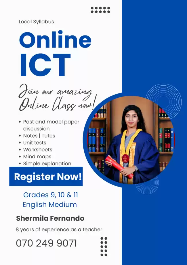 Online ICT classes Grades 9 to 11