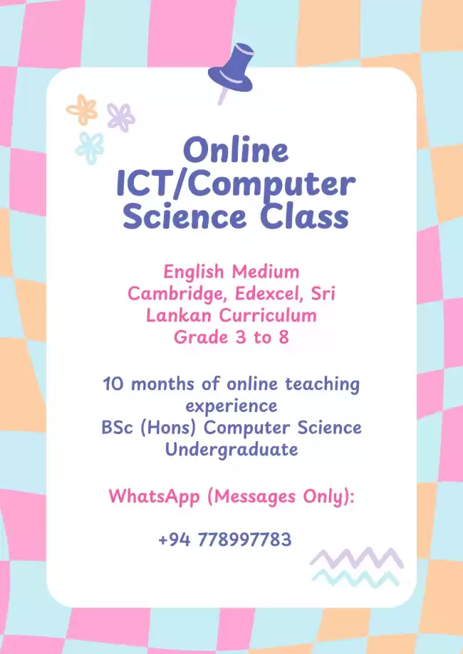 Online ICT / Computer Science Class