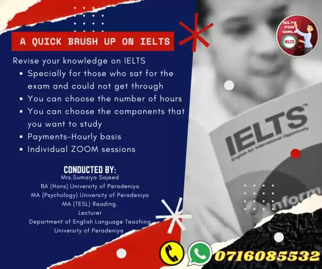 ONLINE IELTS (Academic/General) CLASSES