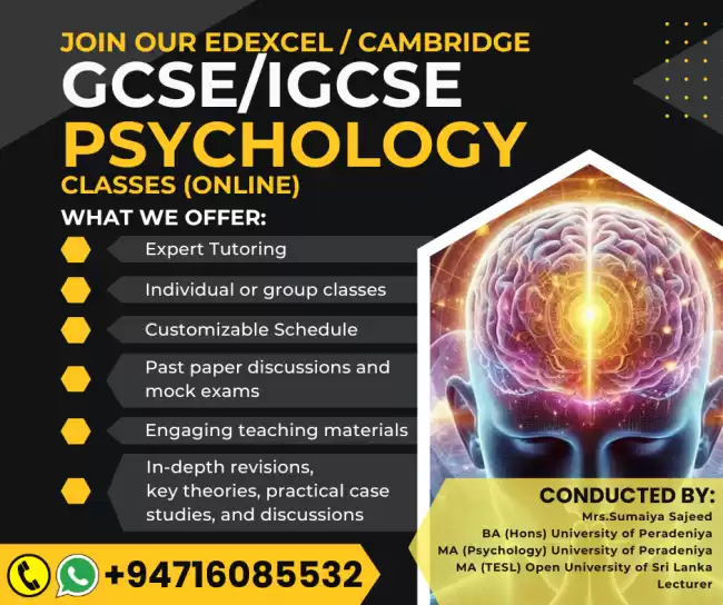 ONLINE IGCSE PSYCHOLOGY CLASSES