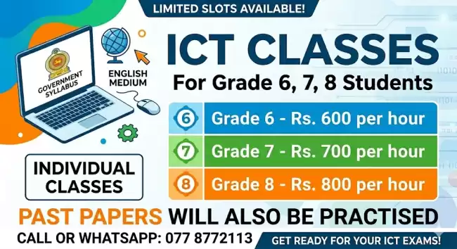 Online Individual ICT Classes for Grade 6, 7 & 8