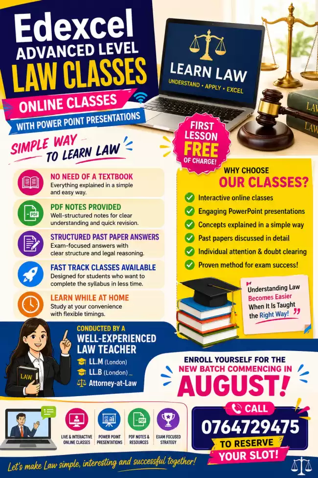 Online Law Edexcel classes