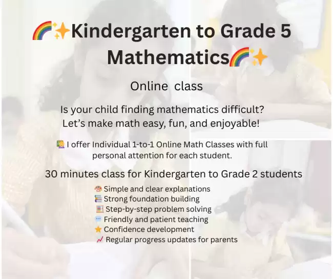 🌈✨ ONLINE MATH CLASSES FOR KIDS ✨🌈