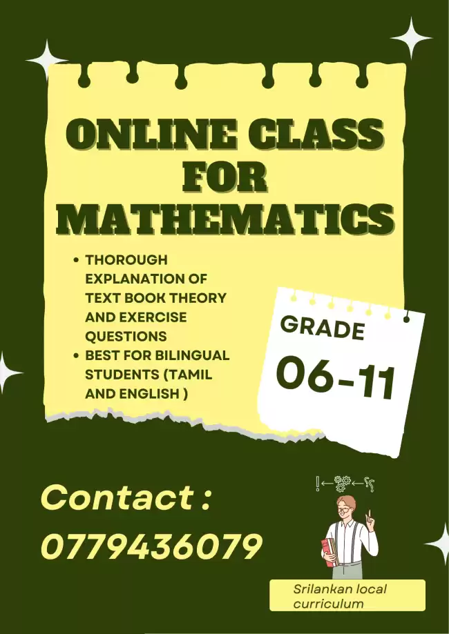 ONLINE MATHEMATICS TUITION CLASS