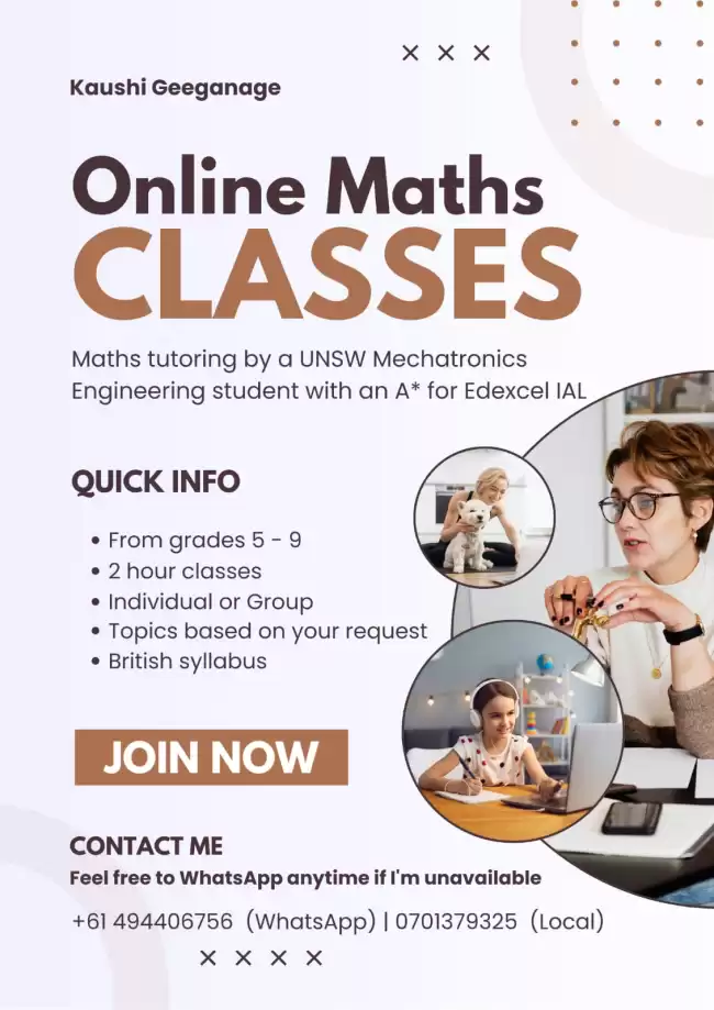 Online Mathematics Tutoring