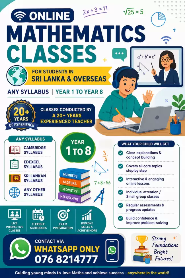 ONLINE MATHEMATICS Year 1-8