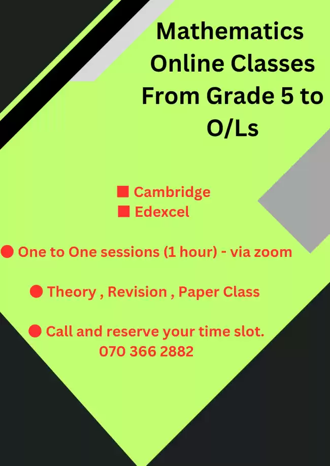 Online Maths Classes for Cambridge - Edexcel