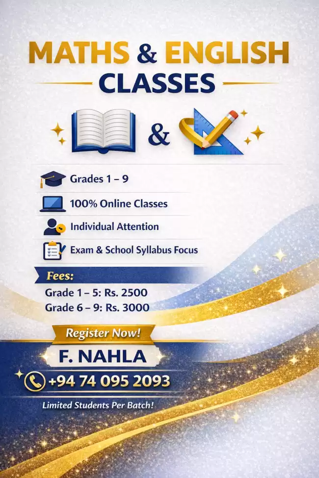 Online Maths & English Classes