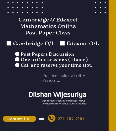 Online Maths Past Paper Class - Cambridge & Edexcel