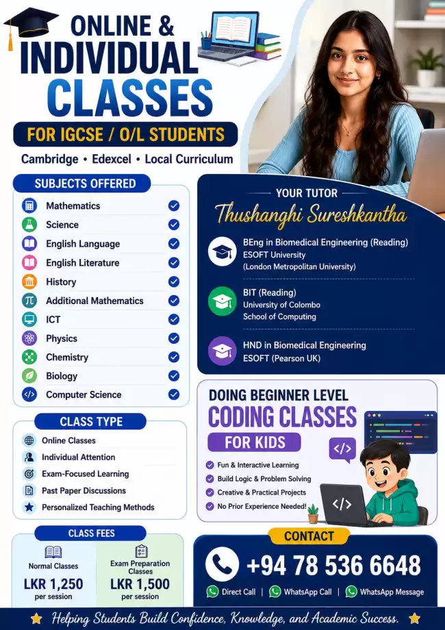 ONLINE & PERSONALIZED INDIVIAL TUTORING Cambridge | Edexcel | Local Curriculum