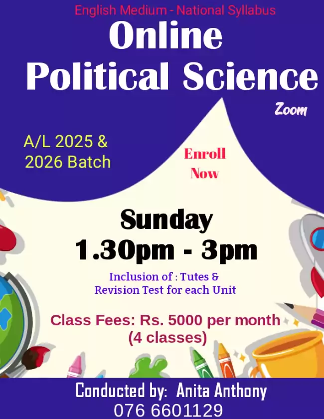 Online Political Science Classes - English Medium