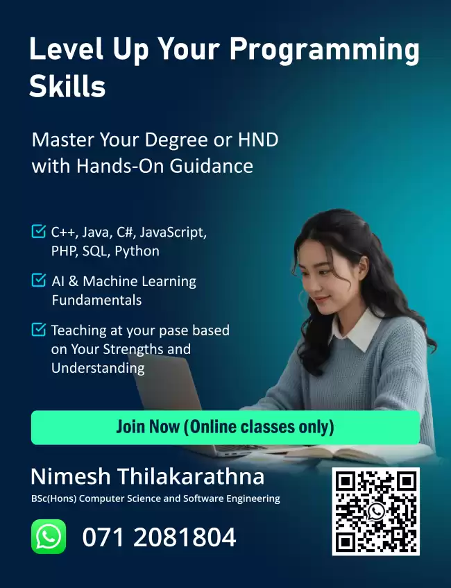 Online Programming Classes For HND & Undergraduate Students