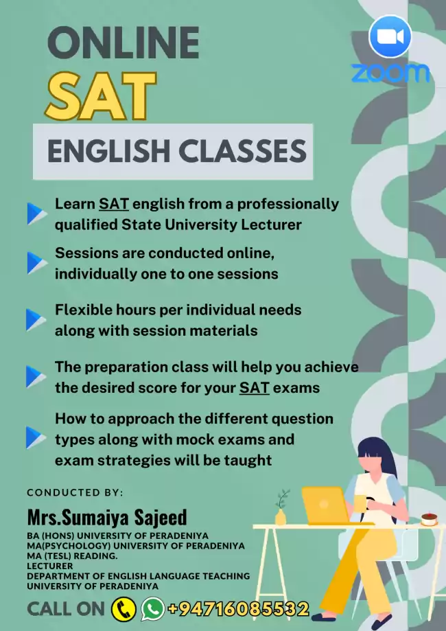 ONLINE SAT ENGLISH CLASSES