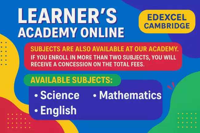 Online science and other subjects classes
