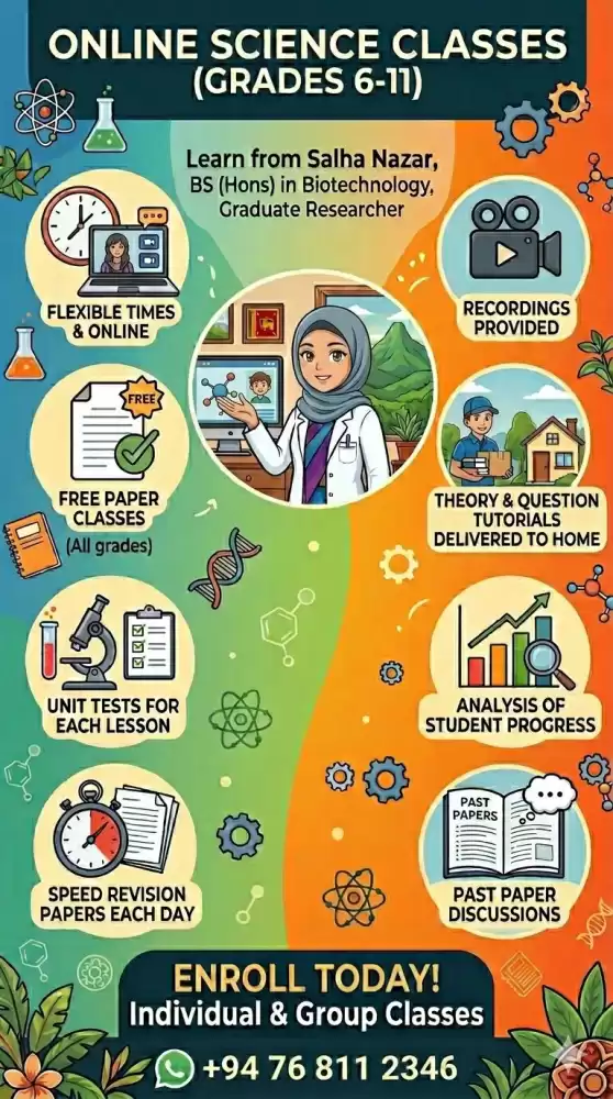 ONLINE SCIENCE ENGLISH MEDIUM CLASSES