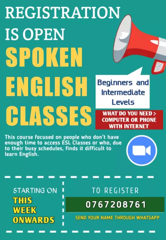 Online Spoken English Class ( 12 Sessions Course )