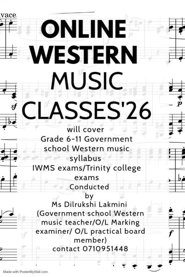 Online Western music classes Grade 6-11