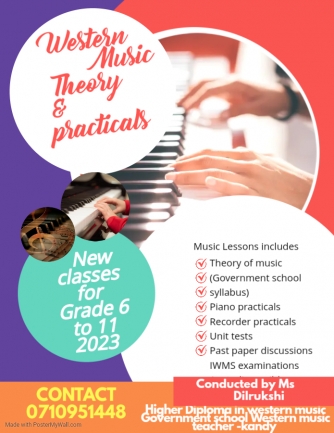 ONLINE WESTERN MUSIC THEORY & PRACTICAL CLASSES GRADE 6 to 11