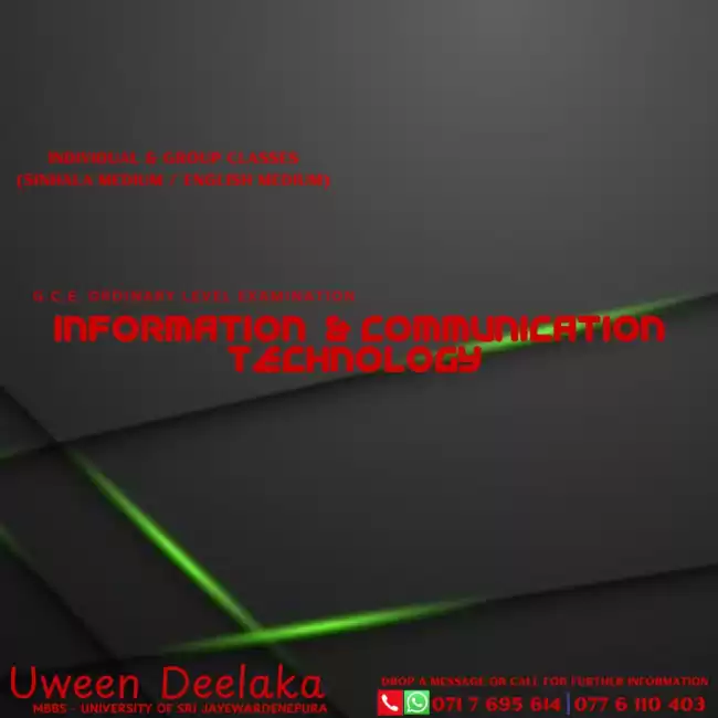 Ordinary Level ICT - Information & Communication Technology