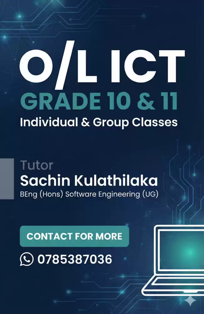 Ordinary Level (O/L) ICT for Grade 10 & 11 Students
