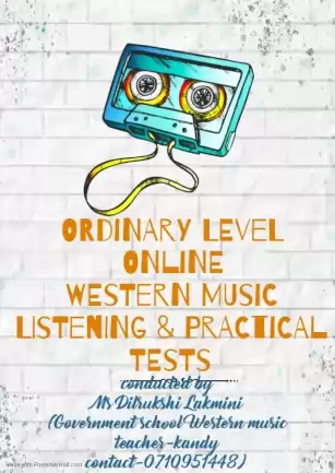 Ordinary level Western music practical and listening test classes