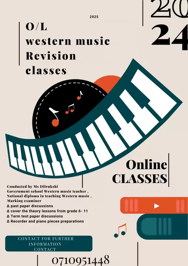 Ordinary level Western music revision classes 2024