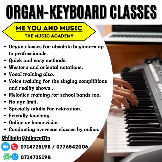 Organ - Keyboard Class (Home visit or Online)