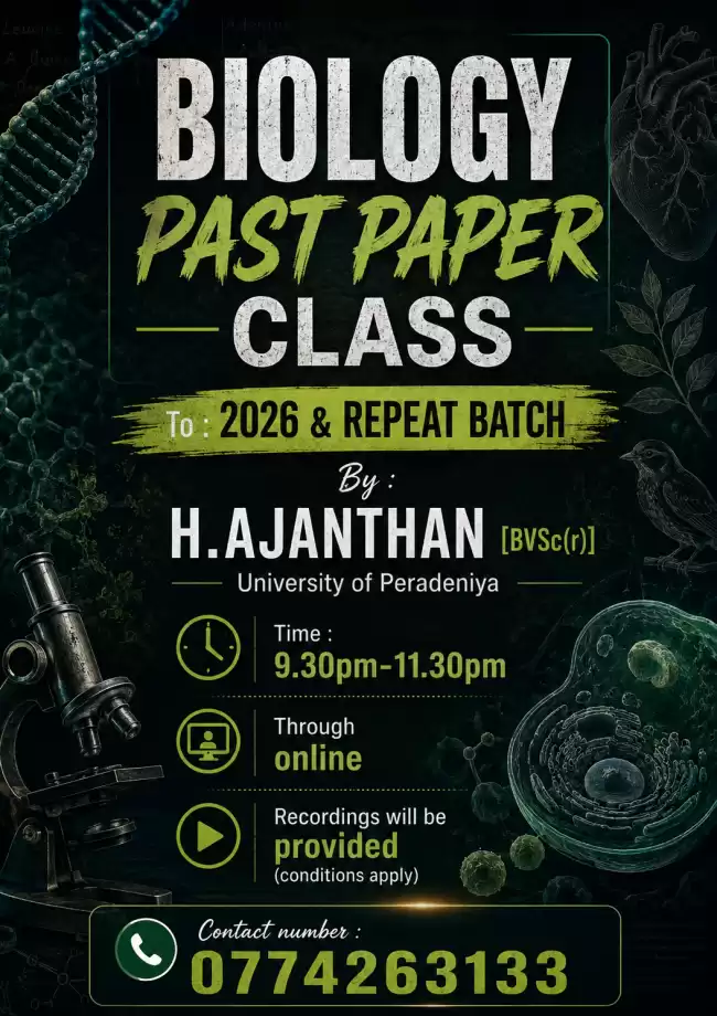 Past Paper Class - BIOLOGY