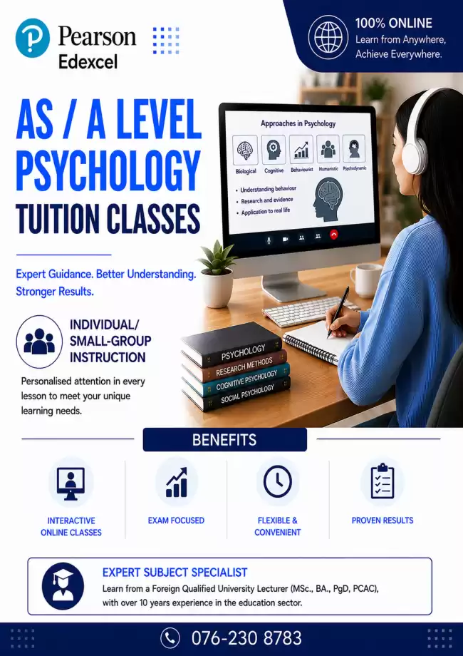 Pearson Edexcel AS/A Level Psychology Tuition