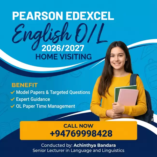 ⛔PEARSON EDEXCEL ENGLISH O/L - 2026/2027