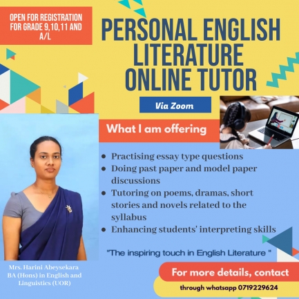 Personal English Literature Online Tutor