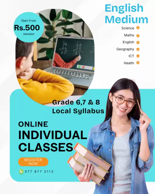 Personalized Online Classes for Grades 6,7 & 8 | Local Syllabus