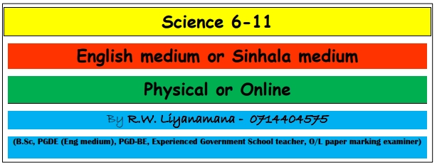 Physical and Online Classes English medium and Sinhala medium both grade 6-11