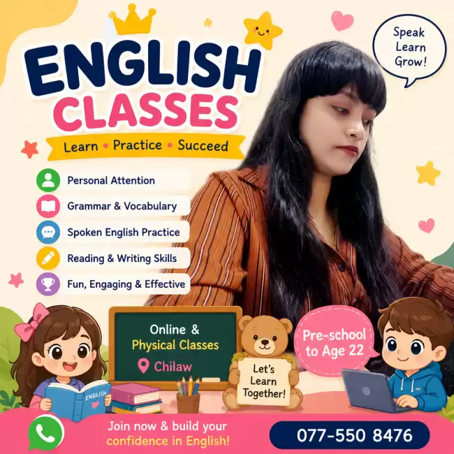 Physical and Online English Spoken and Syllabus classes for students