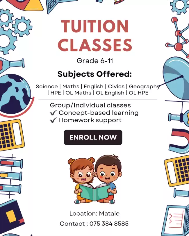 Physical classes for Grade 6 to 11