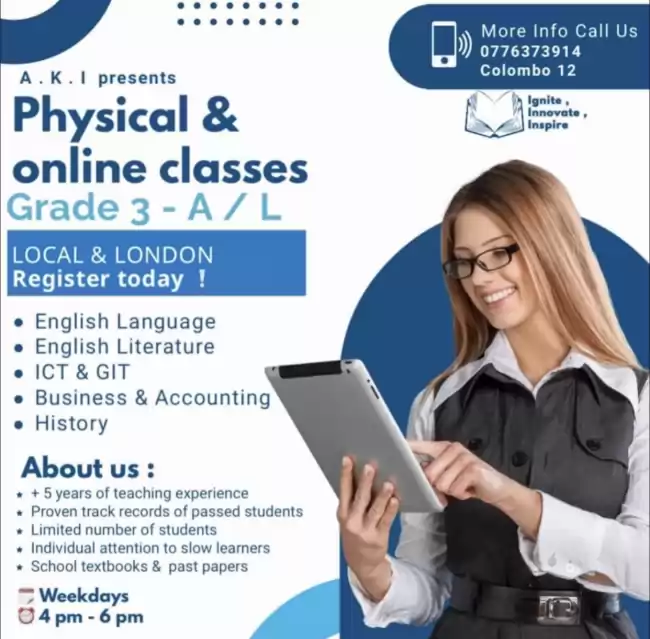 Physical & Online classes