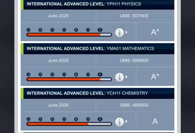 Physics chemistry Mathematics Further Mathematics