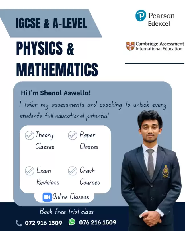 Physics & Mathematics Classes for Edexcel & Cambridge Exams
