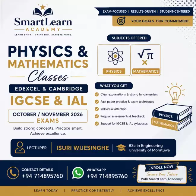 Physics & Mathematics Classes for Edexcel & Cambridge IGCSE | IAL